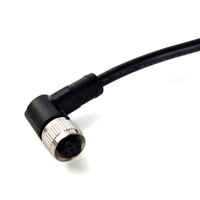 OEM 3Ft Male Female Cable , PVC Jacket M12 Connector Cables
