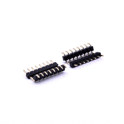 Plastic Double Row Printed Circuit Board Connectors , 2.54mm Pitch SMD Pin Header
