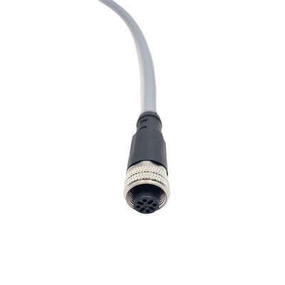 M12 Waterproof Cable Assemblies Male To Female With 4 Pin 8 Pin Connector