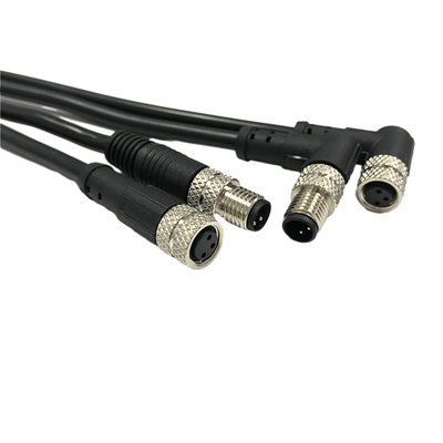 Customized 2 Meter Waterproof Cable Assemblies With Male Female Aviation Plug