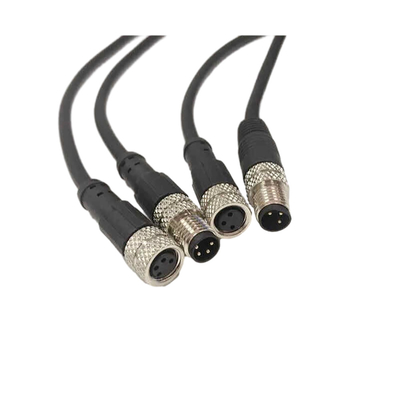 Customized 2 Meter Waterproof Cable Assemblies With Male Female Aviation Plug