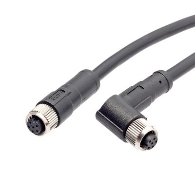 IP67 Waterproof Cable M8 Connector Cable 5 Pin Female Molding Shield PVC Jacket Cables Electric Bike Scooter