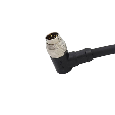Metal Shell M5 M16 Waterproof Cable Assembly Industrial Grade PVC Cover Male To Female