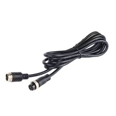 Gx16 Electrical Waterproof Cable Assemblies 3Ft Length M16 Metal Straight Female
