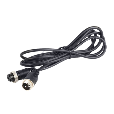 Gx16 Electrical Waterproof Cable Assemblies 3Ft Length M16 Metal Straight Female