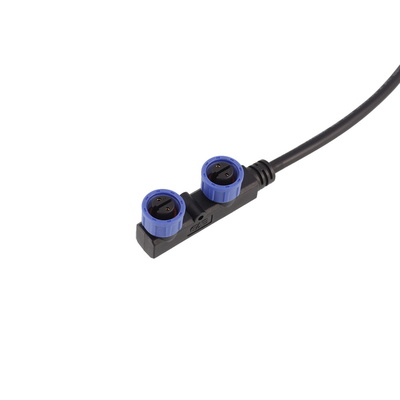 1 Meter M15 Waterproof Extension Cables F Shape Plastic Shell PVC Jacket For Solar Energy