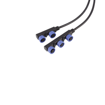 1 Meter M15 Waterproof Extension Cables F Shape Plastic Shell PVC Jacket For Solar Energy