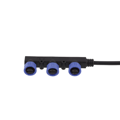 1 Meter M15 Waterproof Extension Cables F Shape Plastic Shell PVC Jacket For Solar Energy