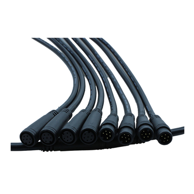 3Ft Length Male To Female M8 6pin Waterproof Bicycle GPS Positioning Cable PVC Jacket