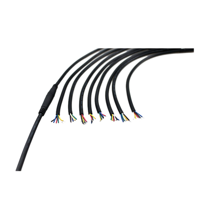 3Ft Length Male To Female M8 6pin Waterproof Bicycle GPS Positioning Cable PVC Jacket