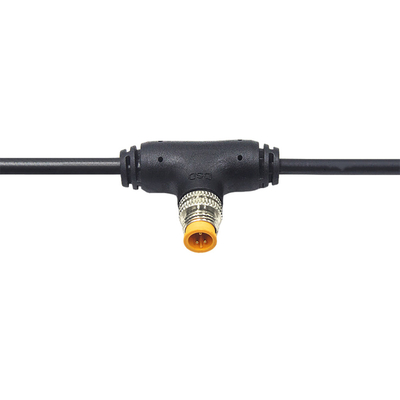 Male To Female Waterproof Electrical Cord , M16 Waterproof Cables With 100cm Length