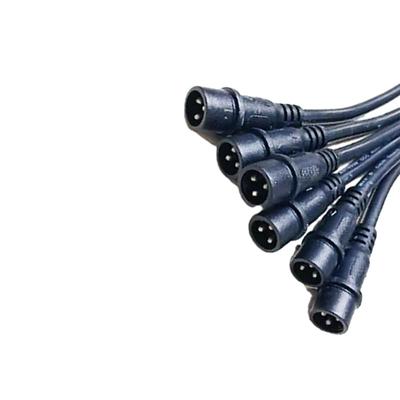 1M Long Black Color Power Using Multi-Pin M18 Outdoor Waterproof Cable Assemblies