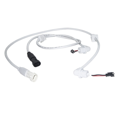 M13 Waterproof Customized Cable Assembly Self Lock Style With Strain Relief