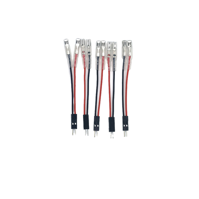 Black Color Cable Wire Assemblies 2.54mm Pitch To 2.80mm With Dupont Connector