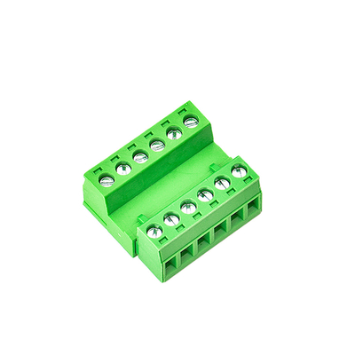 Green Color PCB Terminal Block Connector Wire XK2EDGA 5.08MM Pitch