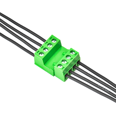 Green Color PCB Terminal Block Connector Wire XK2EDGA 5.08MM Pitch