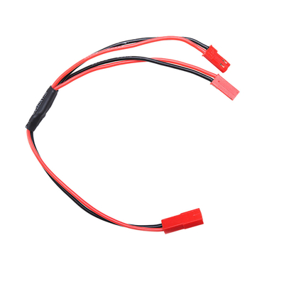 Red Color Cable Wire Assemblies 2.54mm Pitch Jst SYP 200mm Length