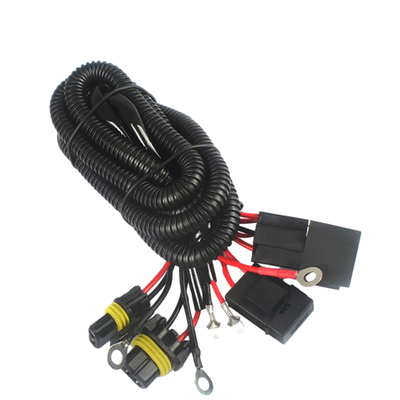 3M Length Automotive Wire Harnesses H7 H11 9005 9006 For Relay Battery