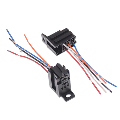 Customized Car Wire Harness Assembly For Car Relay Violet Socket
