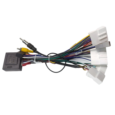 1.5 Meter RCA Wire Harness 3 Branches Gps Terminal Red Color For Nissan Vehicle