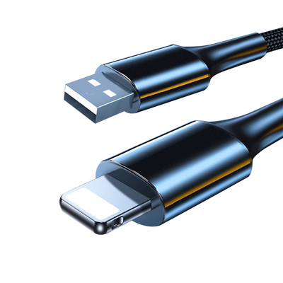 OEM Fast Charging Data Cable , Nylon Micro USB Cable 2.4A For Iphone