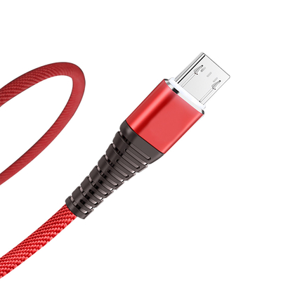 Nylon Braided Coat USB Charging Data Cable 3Ft 2.4A For Mp3 Mp4