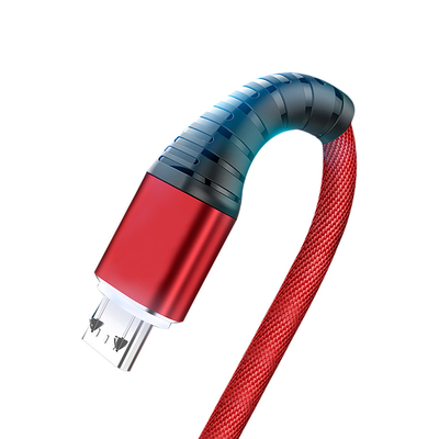 Nylon Braided Coat USB Charging Data Cable 3Ft 2.4A For Mp3 Mp4