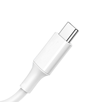 White Color USB C To C Fast Charge Cable With PVC Jacket 20V 3A 60W