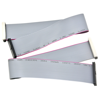 2.0mm Flat IDC Ribbon Cable Assembly 04P IDC To 64P IDC For Computer Automotive