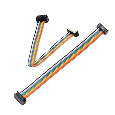 Multicolor 1.27 Mm Pitch Ribbon Cable Assembly For Industrial Automation