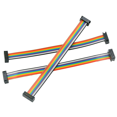 Multicolor 1.27 Mm Pitch Ribbon Cable Assembly For Industrial Automation