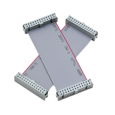 Grey Color IDC Cable Assemblies , DB26 Cable Assemblies 2.54mm Pitch