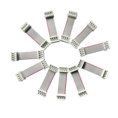 UL2651 Flat Ribbon Cables 15cm Length 2.54mm 1.27mm Pitch Grey Color