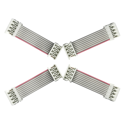 UL2651 Flat Ribbon Cables 15cm Length 2.54mm 1.27mm Pitch Grey Color