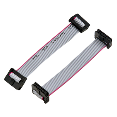 Flat Ribbon IDC Cable Assemblies With 2.00mm Pitch Dual Row 2x3 Pin 6 Pin Connector
