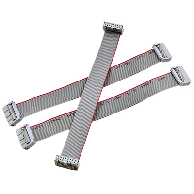 2.54mm Double Row IDC Flat Ribbon Cable UL2651 Type 28AWG Male Plug