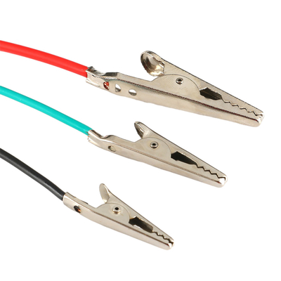 Double Ended Crocodile Power Cable Assemblies Cord 100cm Length PVC IRON Material