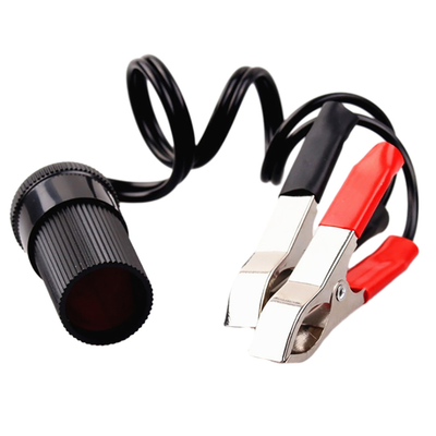 Clamp On Car Cigarette Lighter Extension Cable 12V 24V For Car Battery
