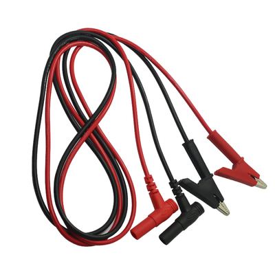 3Ft Crocodile Clip Digital Multimeter Cable Red Black Color
