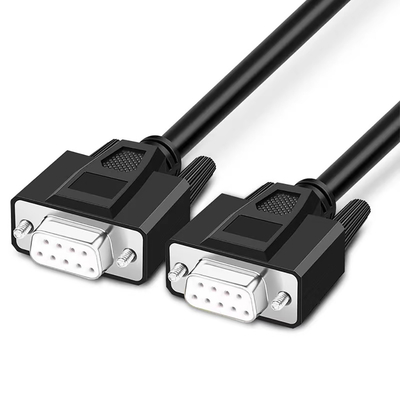 Male To Male Plug Rs232 Serial Cable 3ft With DB9 DB15 DB25 D Sub Connector