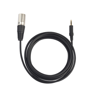 Customized 3.5 Mm Jack Coiled Cable 7 Pin XLR Male To Female 3 Pin Xlr For Video Audio