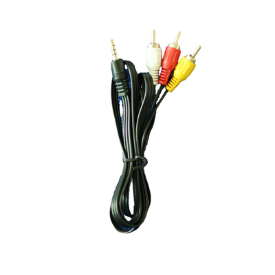 1 Meter Video Audio Cables Red Yellow White Color DC 3.5mm For TV VCR