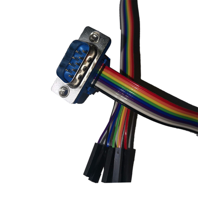 Customized Audio Video Cables DIDC Type DB9 Pin To 2.54mm Pitch 10P