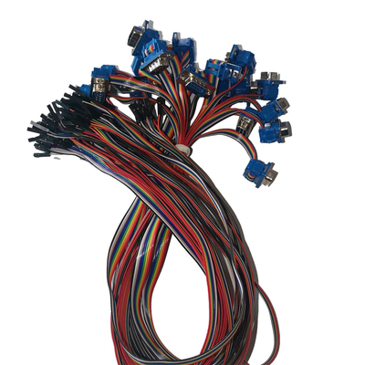 Customized Audio Video Cables DIDC Type DB9 Pin To 2.54mm Pitch 10P