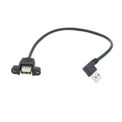 OEM ODM Extension USB Charging Data Cable Male To Female With Screw Locked