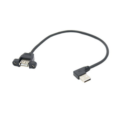 OEM ODM Extension USB Charging Data Cable Male To Female With Screw Locked