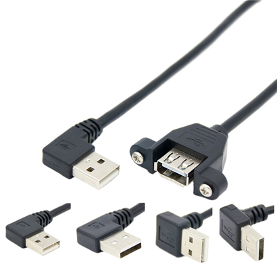 OEM ODM Extension USB Charging Data Cable Male To Female With Screw Locked