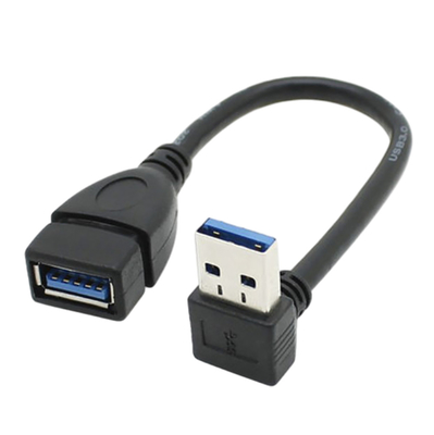 2.4A USB Charging Data Cable , Right UP Down Left Angle Extension Power Supply Cable