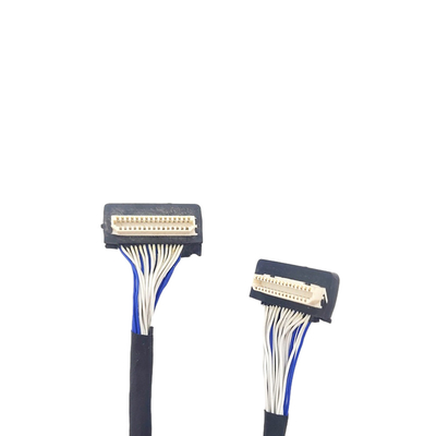 DF9 31pin Custom LVDS Cable , Flex Coaxial Cable 1mm Pitch Connector Type