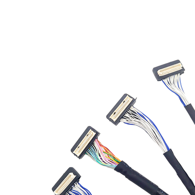 DF9 31pin Custom LVDS Cable , Flex Coaxial Cable 1mm Pitch Connector Type